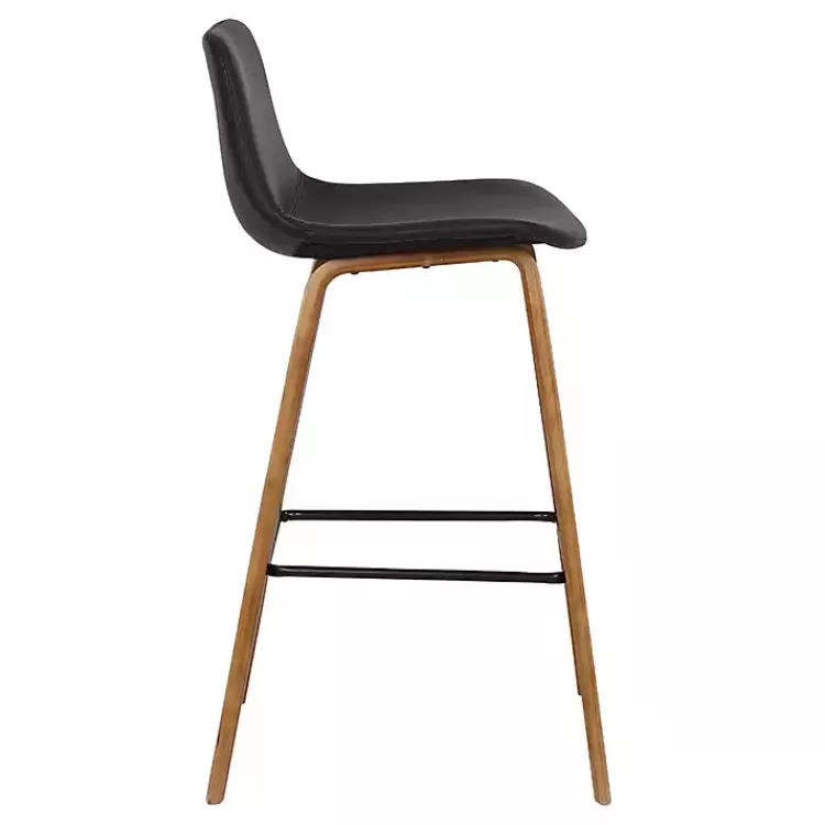 brown_faux_leather_maddie_bar_stool_2.webp Faux Leather Maddie Bar Stool>Kirklands Home Outlet