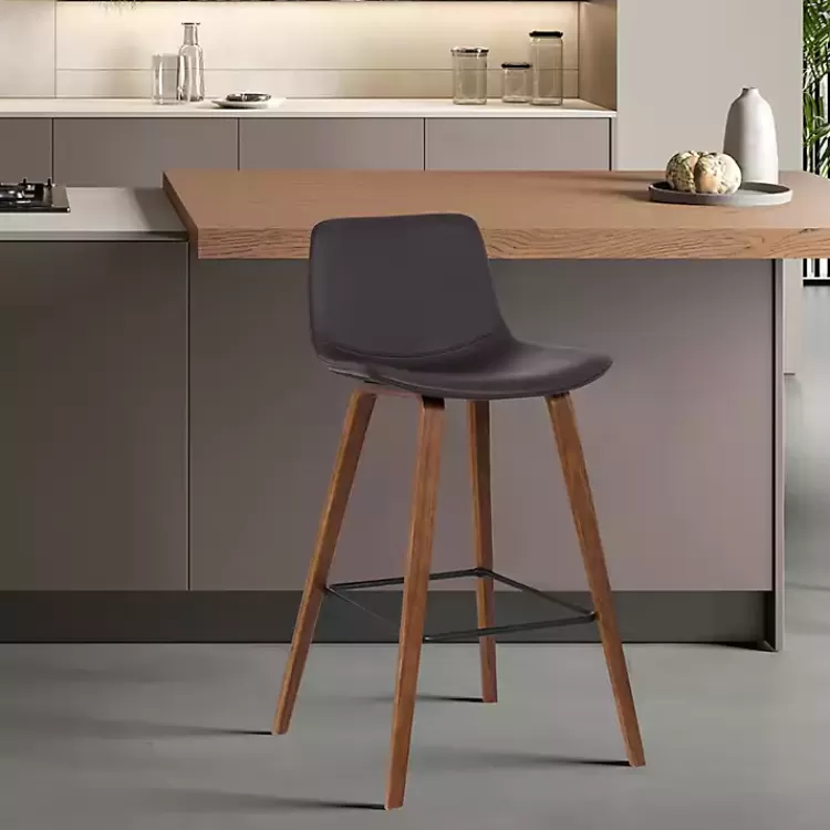 brown_faux_leather_maddie_bar_stool_5.webp Faux Leather Maddie Bar Stool>Kirklands Home Outlet