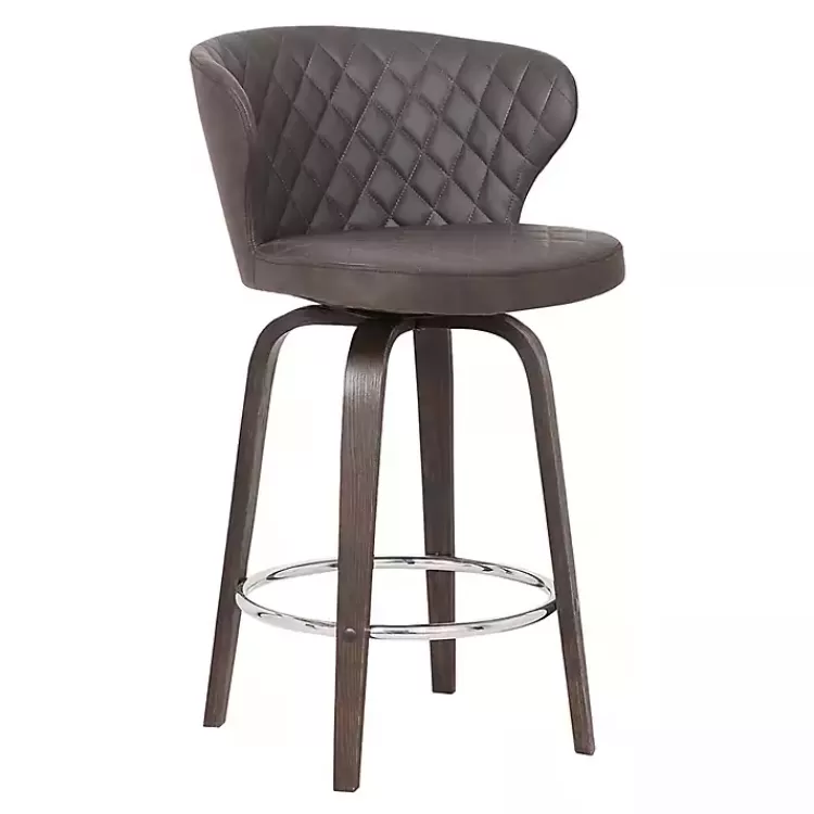 Faux Leather Mynette Swivel Stool, 40 in.>Kirklands Home Cheap