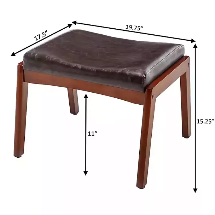 brown_faux_leather_natasha_ottoman_stool_5.webp Faux Leather Natasha Ottoman Stool>Kirklands Home Best