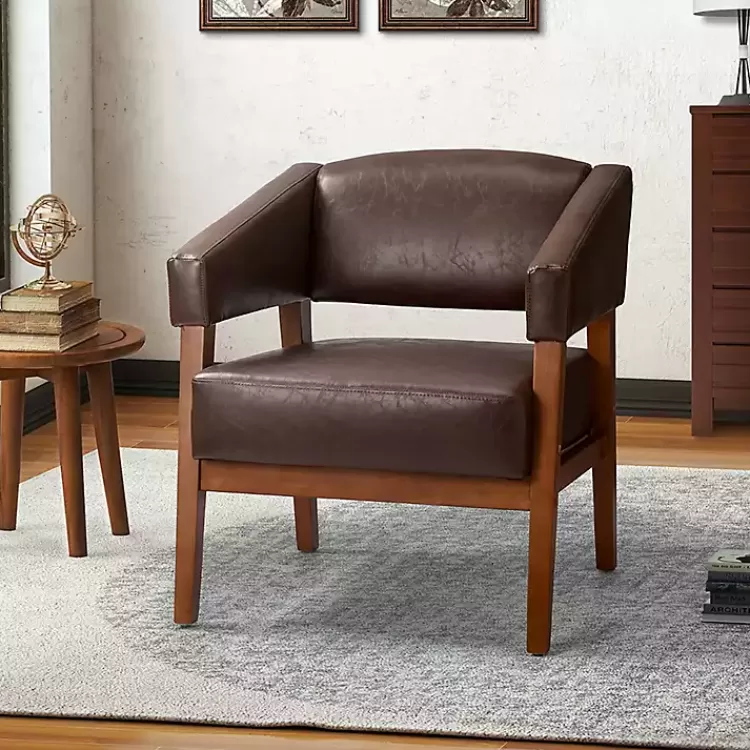 Faux Leather Nicki Accent Chair>Kirklands Home Online