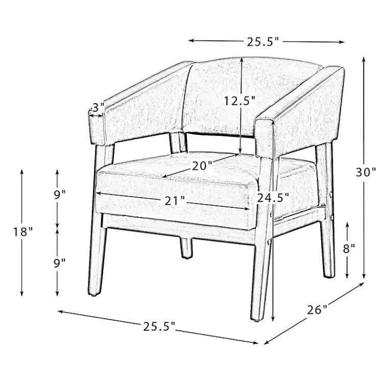 brown_faux_leather_nicki_accent_chair_2.webp Faux Leather Nicki Accent Chair>Kirklands Home Online