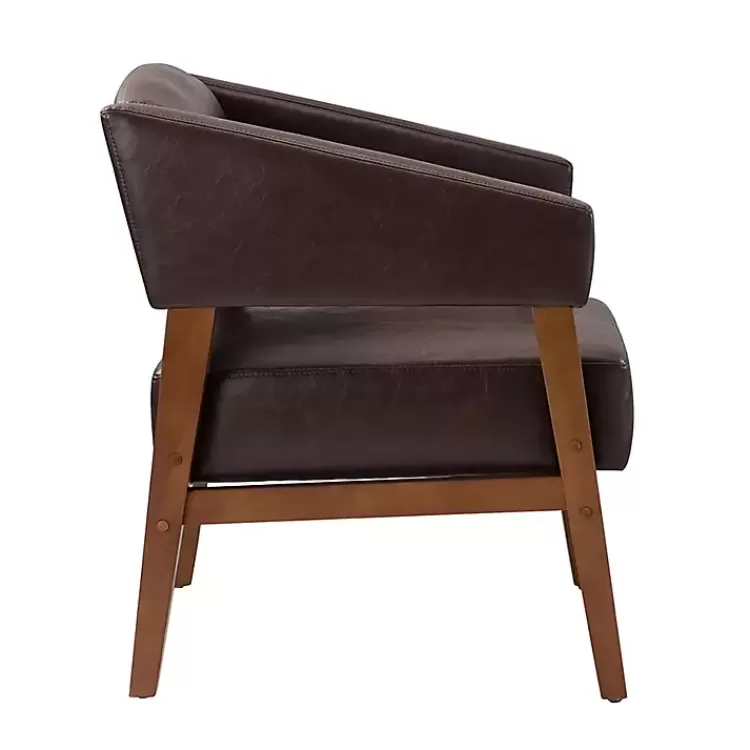 brown_faux_leather_nicki_accent_chair_3.webp Faux Leather Nicki Accent Chair>Kirklands Home Online