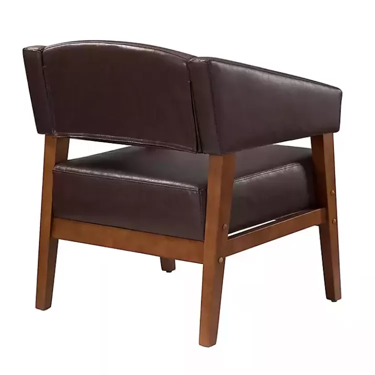 brown_faux_leather_nicki_accent_chair_4.webp Faux Leather Nicki Accent Chair>Kirklands Home Online