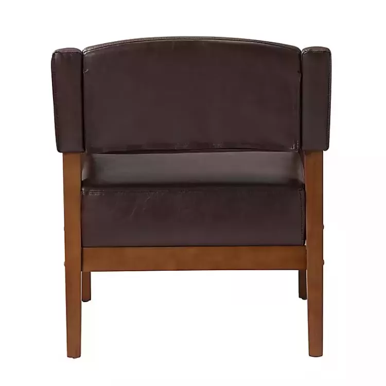 brown_faux_leather_nicki_accent_chair_5.webp Faux Leather Nicki Accent Chair>Kirklands Home Online