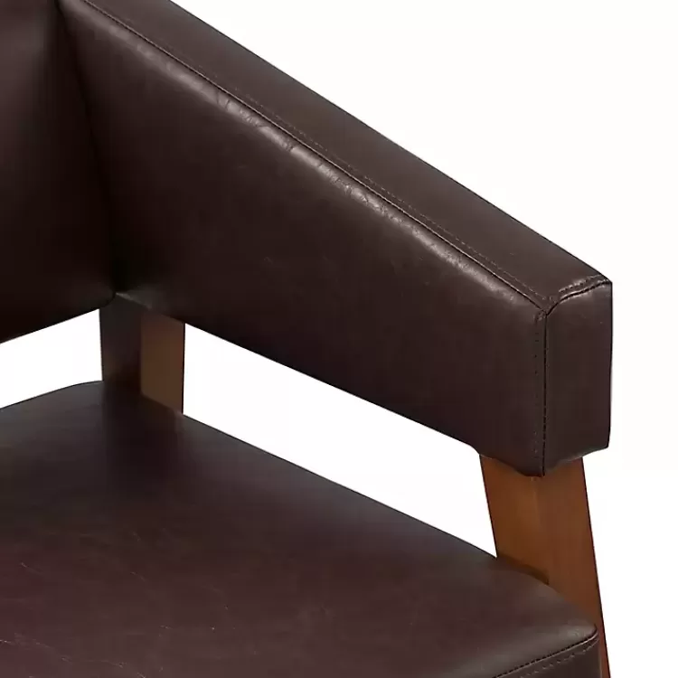 brown_faux_leather_nicki_accent_chair_6.webp Faux Leather Nicki Accent Chair>Kirklands Home Online