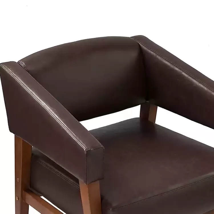 brown_faux_leather_nicki_accent_chair_8.webp Faux Leather Nicki Accent Chair>Kirklands Home Online