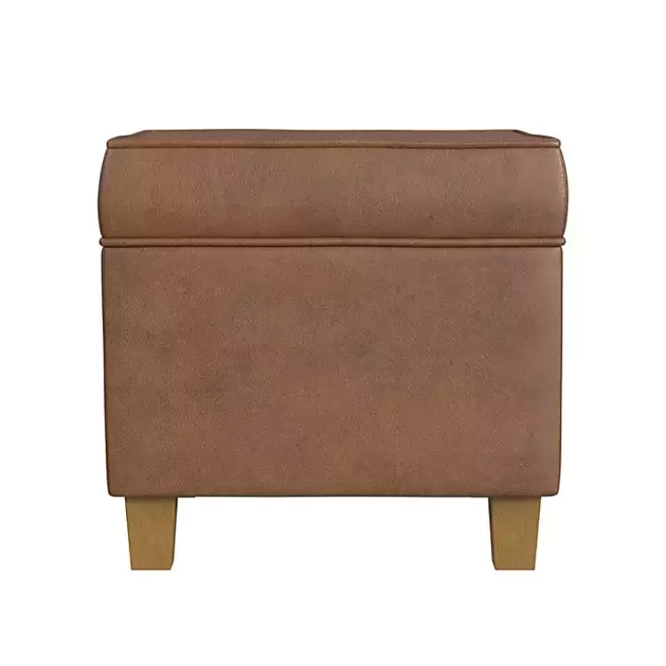 brown_faux_leather_square_storage_ottoman_3.webp Faux Leather Square Storage Ottoman>Kirklands Home Hot