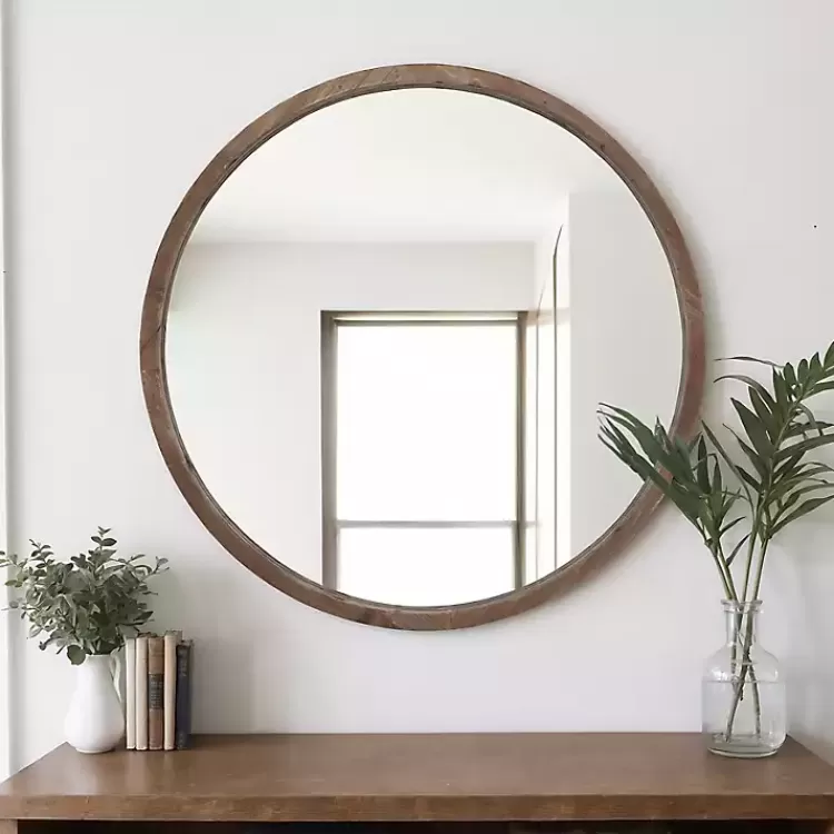brown_fir_wood_round_wall_mirror_4.webp Brown Fir Wood Round Wall Mirror>Kirklands Home Sale