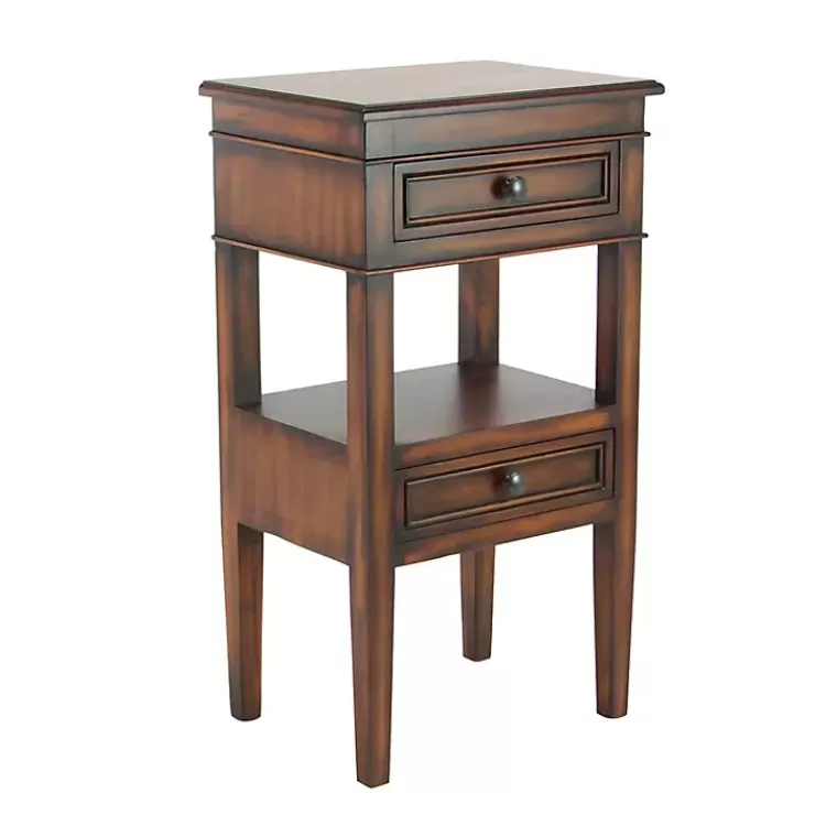 Fir Wood Tiered Side Table>Kirklands Home Sale