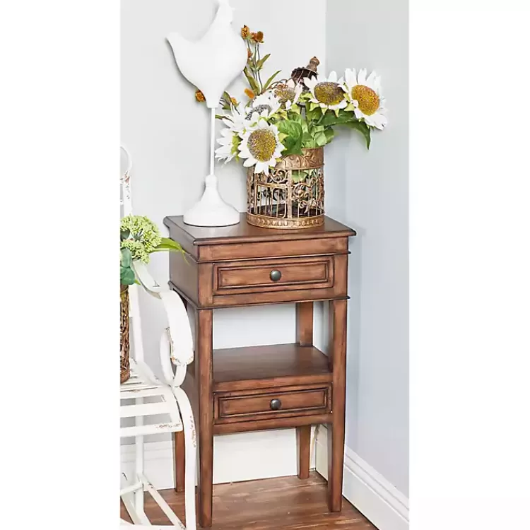 Fir Wood Tiered Side Table>Kirklands Home Sale