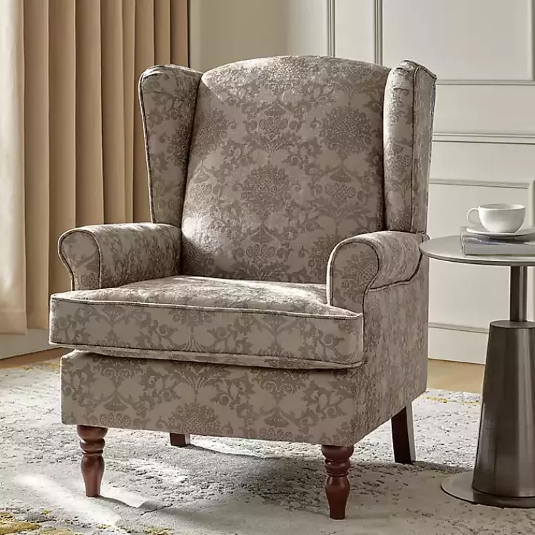 Floral Brocade Wingback Ella Armchair>Kirklands Home Hot