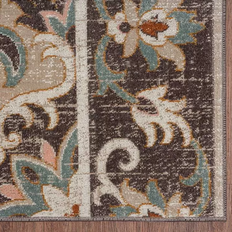brown_floral_medallion_outdoor_area_rug_x_5.webp Brown Floral Medallion Outdoor Area Rug, 5x7>Kirklands Home Flash Sale