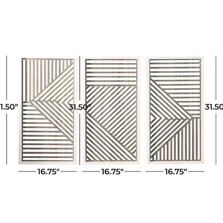brown_geometric_wood_panel_wall_plaques_set_of__5.webp Brown Geometric Wood Panel Wall Plaques, Set of 3>Kirklands Home Cheap