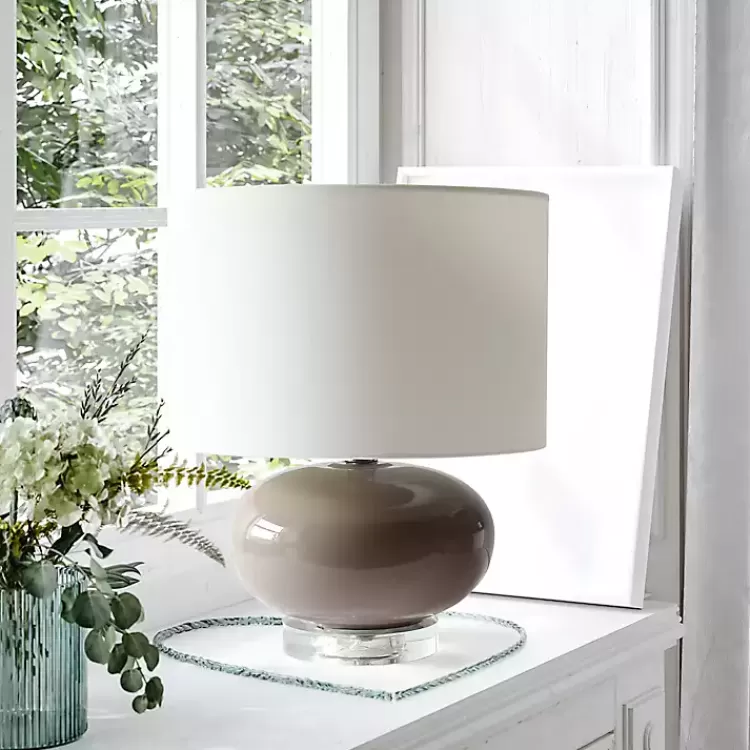 brown_glass_short_oval_table_lamp_3.webp Glass Short Oval Table Lamp>Kirklands Home Shop