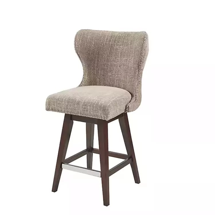Ivey High Wingback Swivel Counter Stool>Kirklands Home Outlet