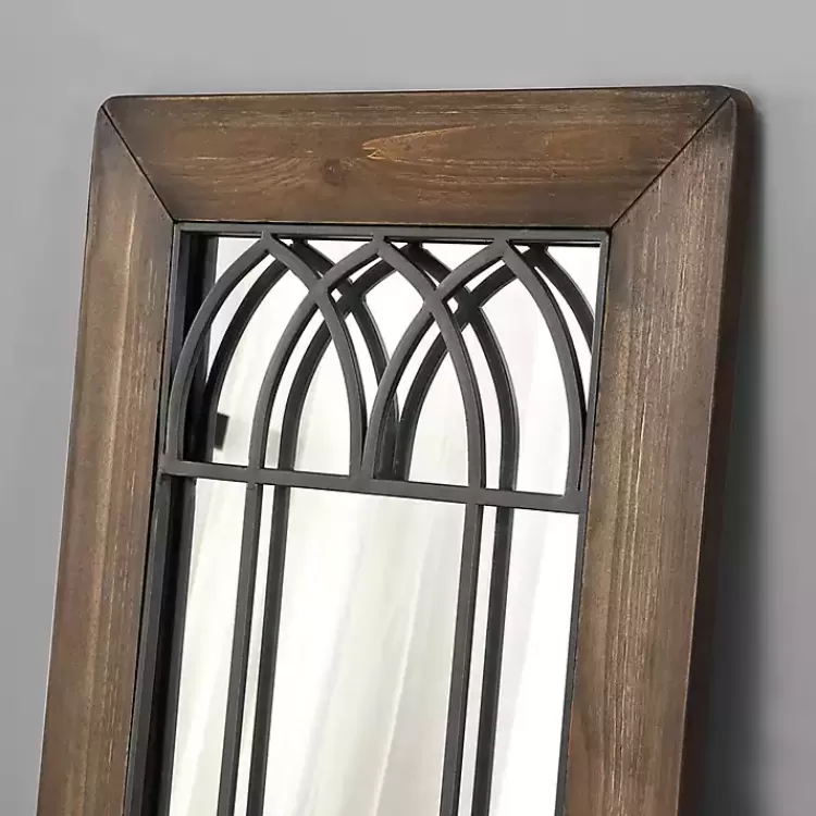 brown_larissa_arched_window_leaning_mirror_2.webp Brown Larissa Arched Window Leaning Mirror>Kirklands Home Clearance