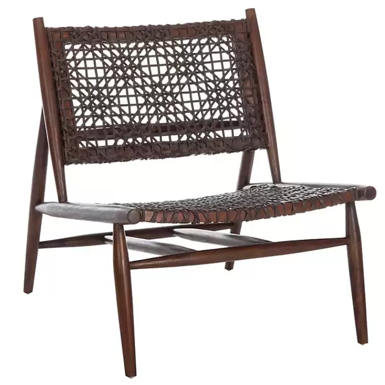 Leather Woven Accent Chair>Kirklands Home Outlet