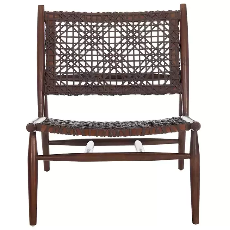 Leather Woven Accent Chair>Kirklands Home Outlet