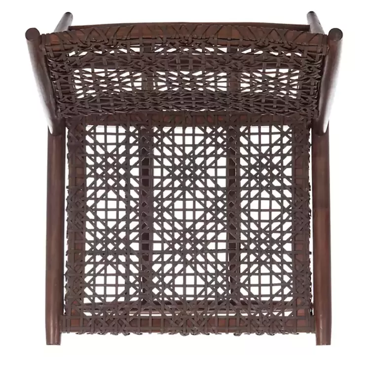 brown_leather_woven_accent_chair_7.webp Leather Woven Accent Chair>Kirklands Home Outlet