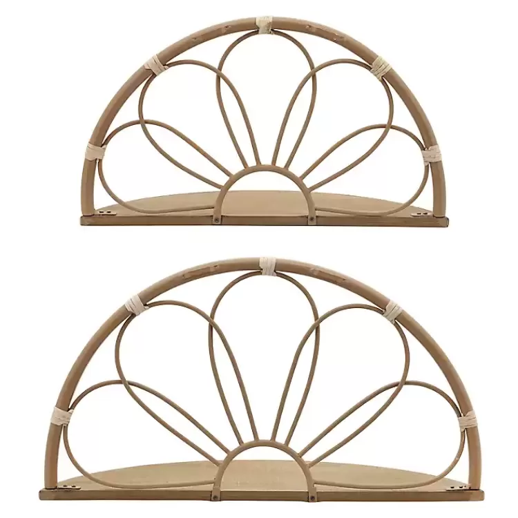 brown_metal_arched_flower_wall_shelves_set_of__3.webp Brown Metal Arched Flower Wall Shelves, Set of 2>Kirklands Home Shop
