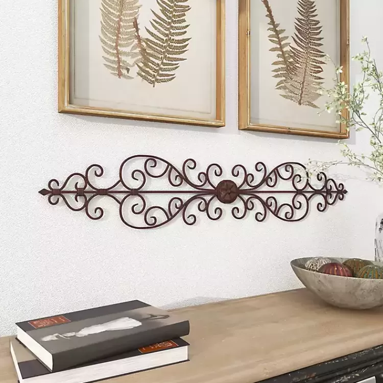 brown_metal_scroll_panel_wall_plaque_9.webp Metal Scroll Panel Wall Plaque>Kirklands Home Cheap