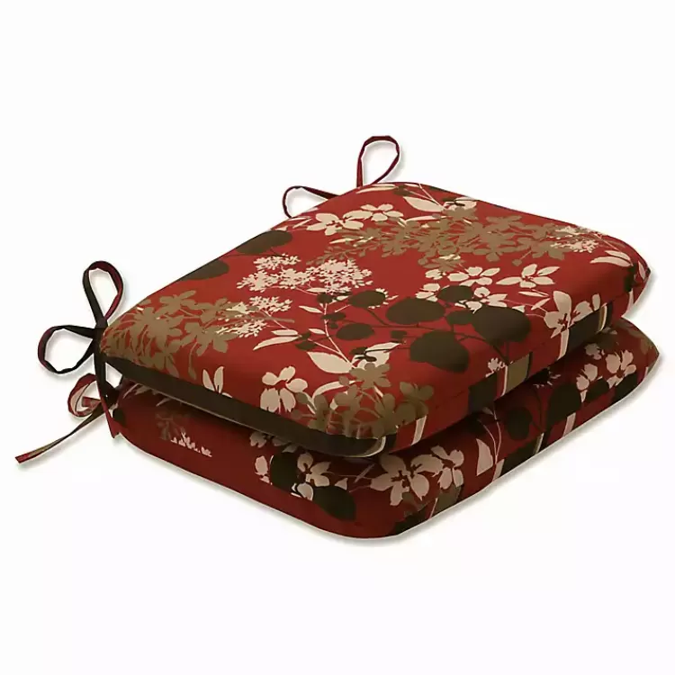 Brown Montifleuri Outdoor Seat Cushions, Set of 2>Kirklands Home Fashion