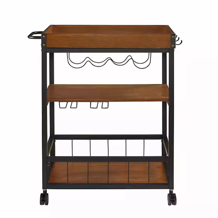 brown_norcross_industrial_rolling_bar_cart_2.webp Brown Norcross Industrial Rolling Bar Cart>Kirklands Home Cheap