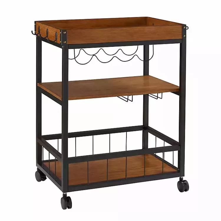 brown_norcross_industrial_rolling_bar_cart_5.webp Brown Norcross Industrial Rolling Bar Cart>Kirklands Home Cheap