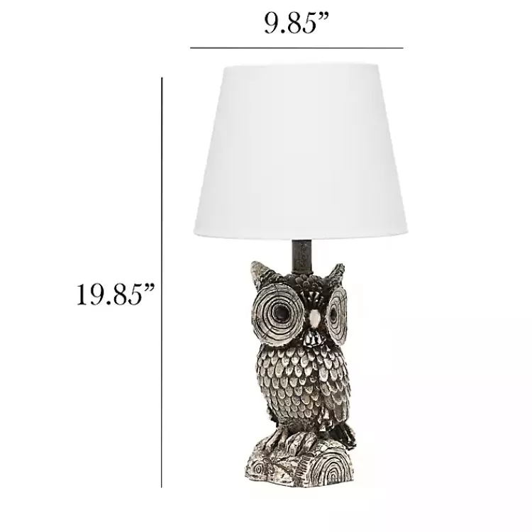 brown_owl_and_white_shade_table_lamp_2.webp Brown Owl and Shade Table Lamp>Kirklands Home Flash Sale