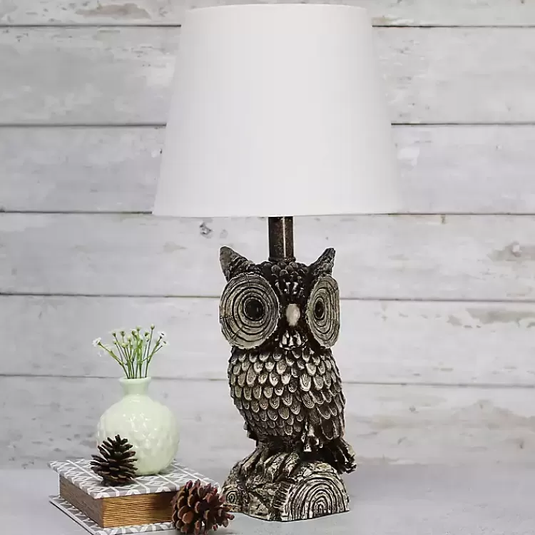 brown_owl_and_white_shade_table_lamp_3.webp Brown Owl and Shade Table Lamp>Kirklands Home Flash Sale