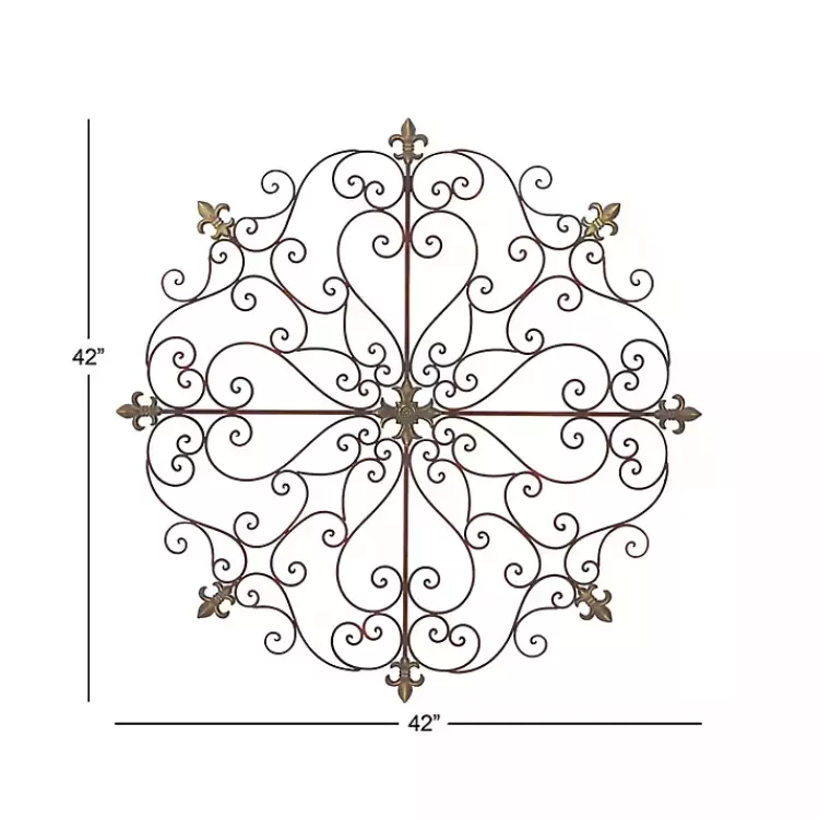 brown_patina_metal_floral_crest_wall_plaque_4.webp Patina Metal Floral Crest Wall Plaque>Kirklands Home Hot
