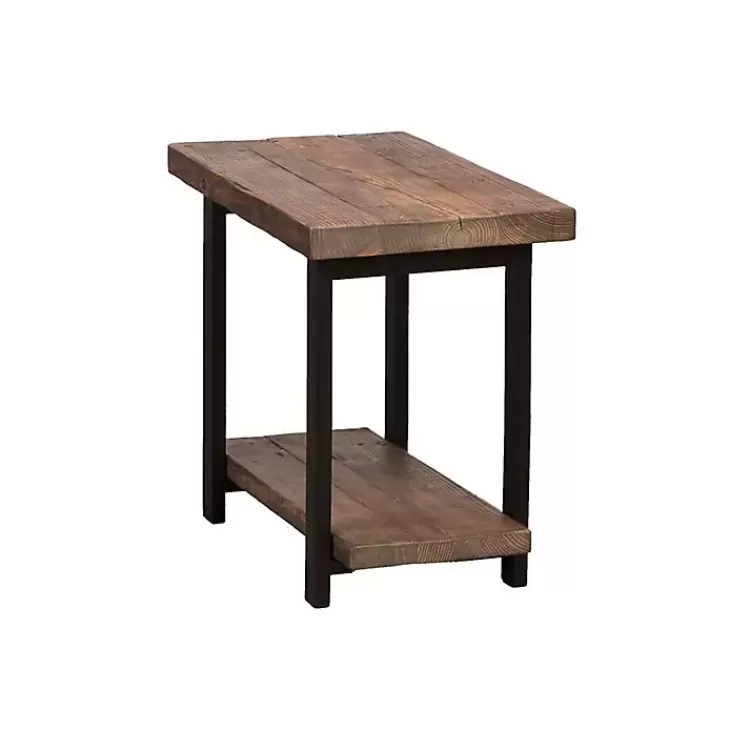 Pine Wood and Metal Accent Table>Kirklands Home Sale