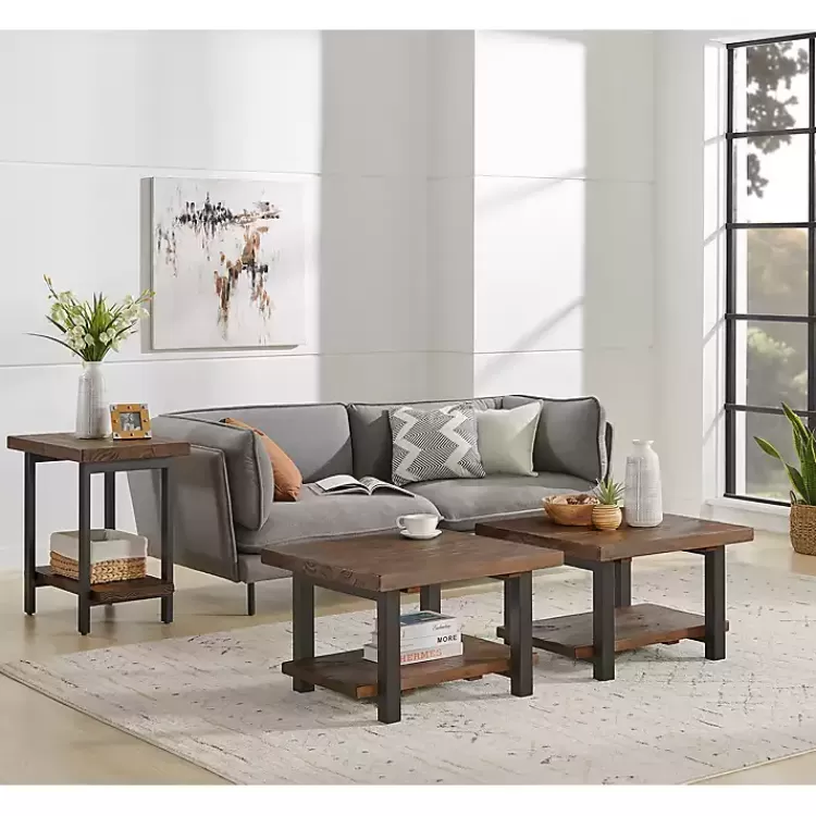 brown_pine_wood_and_metal_accent_table_2.webp Pine Wood and Metal Accent Table>Kirklands Home Sale
