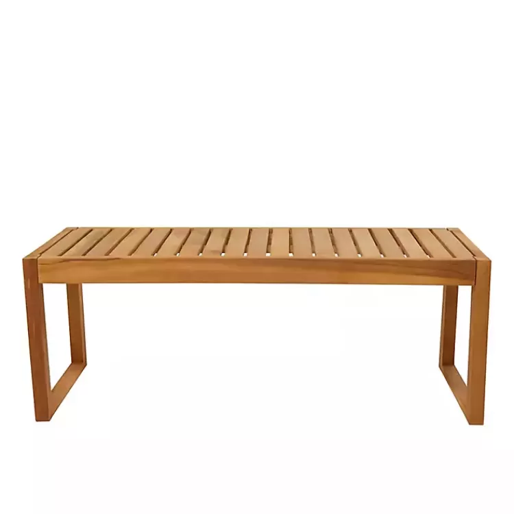 brown_teak_wood_slatted_outdoor_coffee_table_4.webp Teak Wood Slatted Outdoor Coffee Table>Kirklands Home Hot