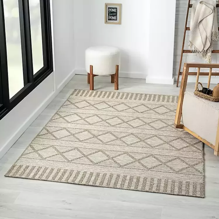 Transitional Stripes Indoor/Outdoor Rug, 5x7>Kirklands Home Best