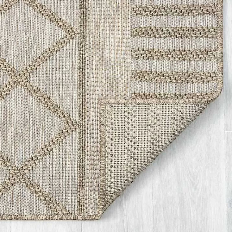 brown_transitional_stripes_indooroutdoor_rug_x_4.webp Transitional Stripes Indoor/Outdoor Rug, 5x7>Kirklands Home Best