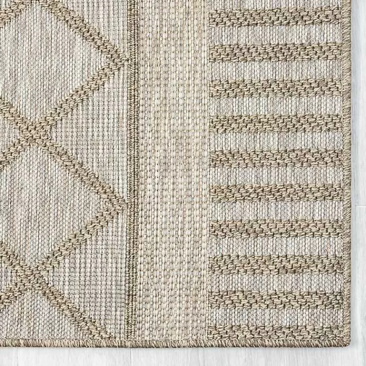 brown_transitional_stripes_indooroutdoor_rug_x_5.webp Transitional Stripes Indoor/Outdoor Rug, 5x7>Kirklands Home Best