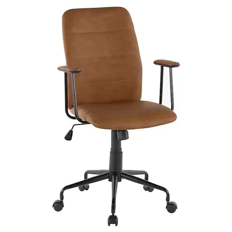 Tufted Faux Leather Office Chair>Kirklands Home Cheap