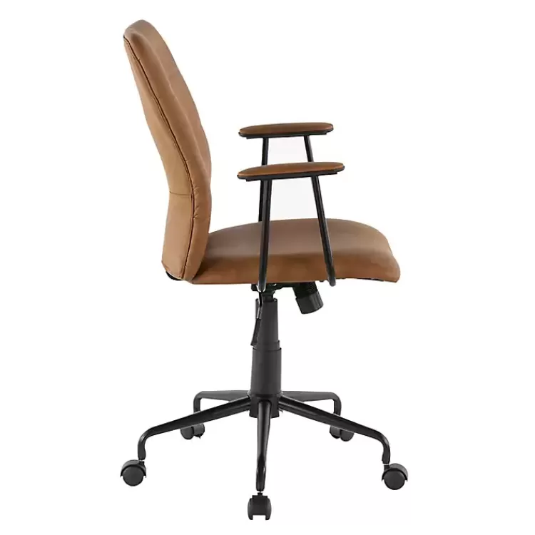Tufted Faux Leather Office Chair>Kirklands Home Cheap