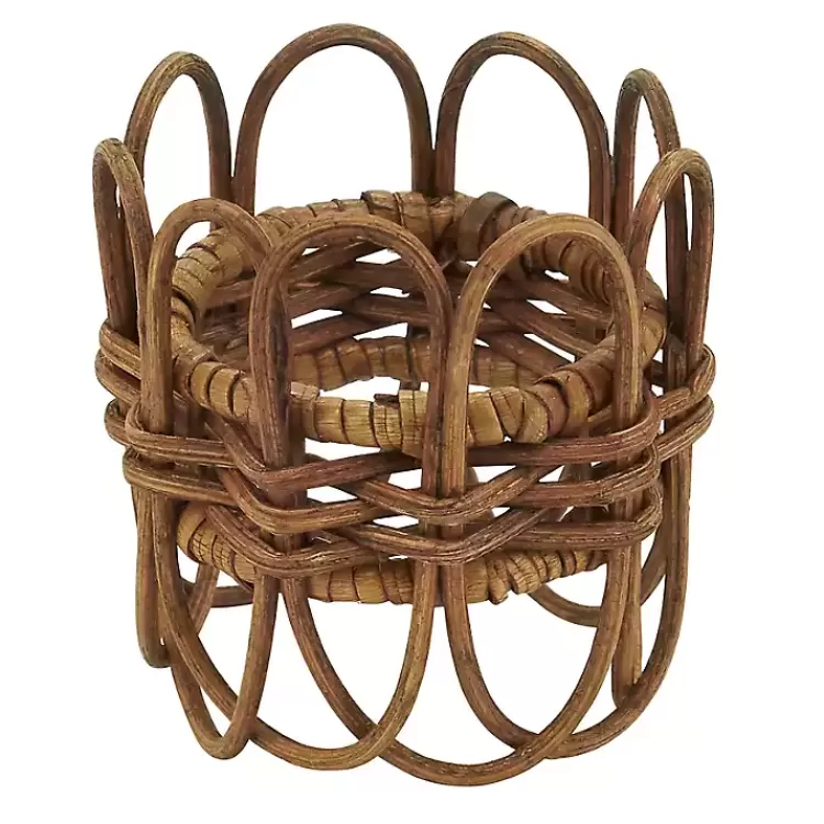 Twisted Rattan Napkin Rings, Set of 4>Kirklands Home Sale