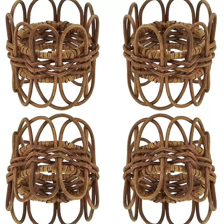 brown_twisted_rattan_napkin_rings_set_of__2.webp Twisted Rattan Napkin Rings, Set of 4>Kirklands Home Sale