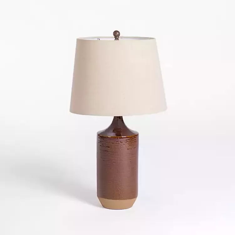Brown Two Tone Ceramic Table Lamp>Kirklands Home Store