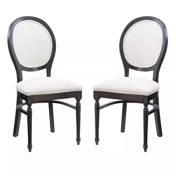Brown Upholstered Oval Dining Chairs, Set of 2>Kirklands Home Best Sale