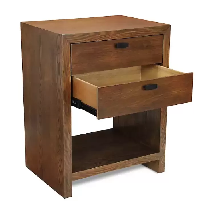 brown_vivara_drawer_nightstand_5.webp Vivara 2-Drawer Nightstand>Kirklands Home Best