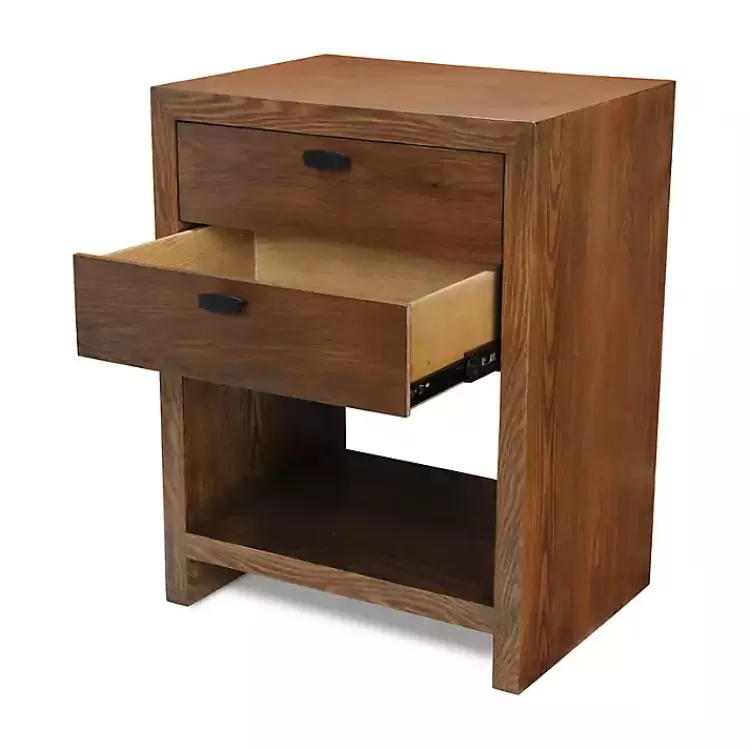 brown_vivara_drawer_nightstand_6.webp Vivara 2-Drawer Nightstand>Kirklands Home Best
