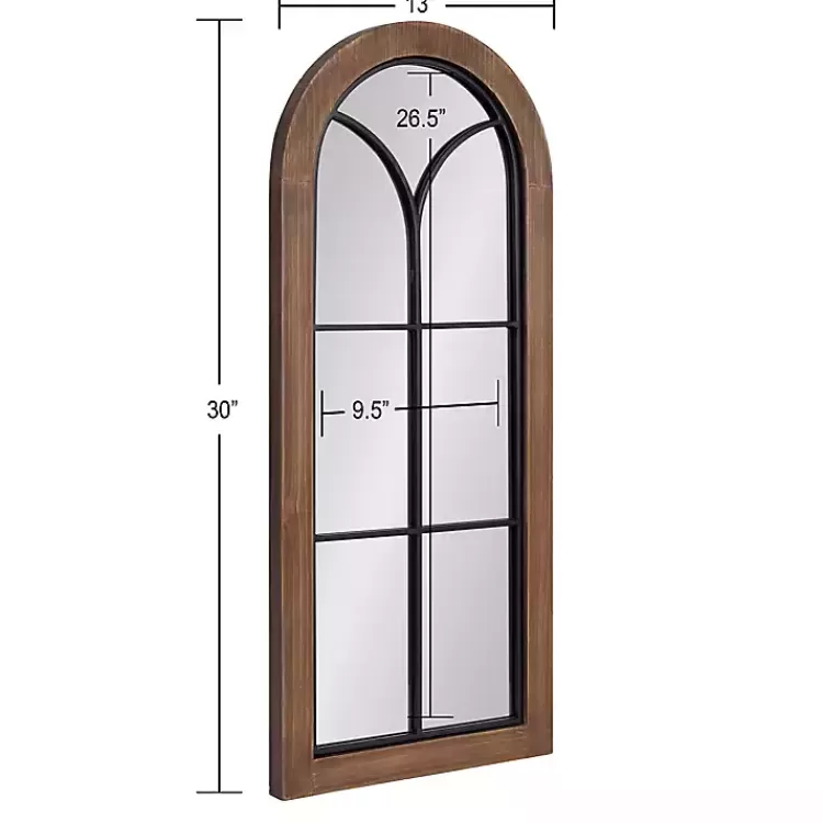 brown_windowpane_arch_geoffrey_mirror_4.webp Windowpane Arch Geoffrey Mirror>Kirklands Home Online