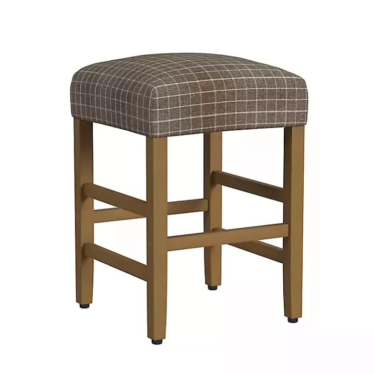 Windowpane Upholstered Counter Stool>Kirklands Home Best