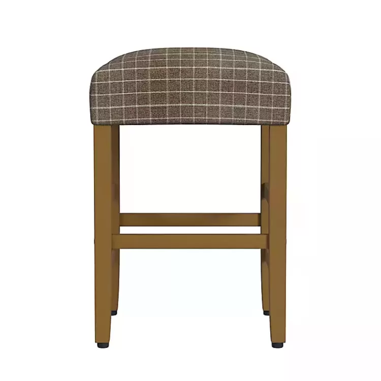 Windowpane Upholstered Counter Stool>Kirklands Home Best