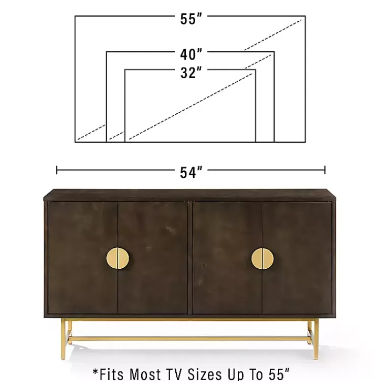 brown_wood__gold_metal_sideboard_7.webp Wood & Gold Metal Sideboard>Kirklands Home Clearance